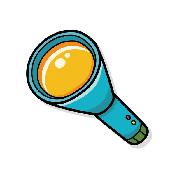 Flashlight doodle — Stock Vector