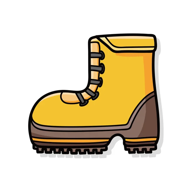 Camping boot doodle — Stock Vector