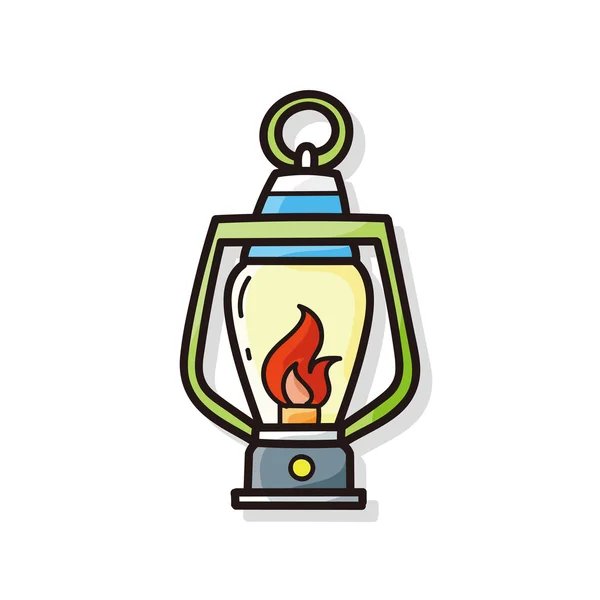 Icono de luz de camping — Vector de stock