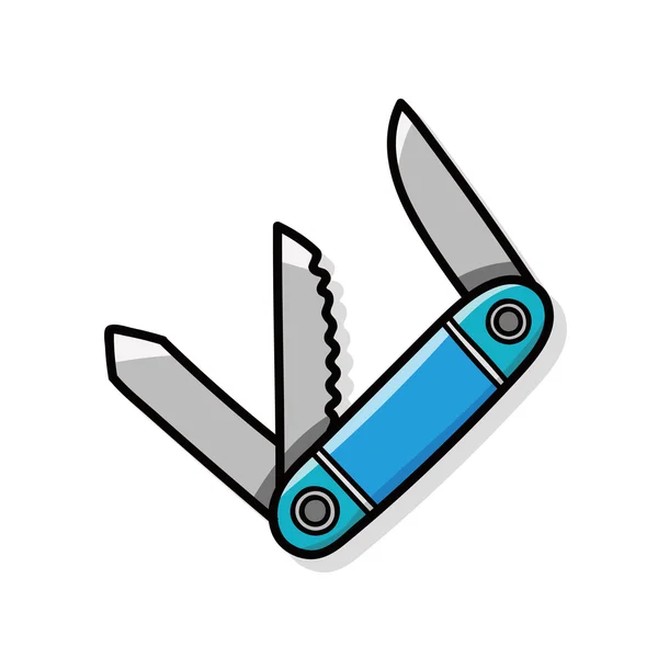Utility knivar doodle — Stock vektor