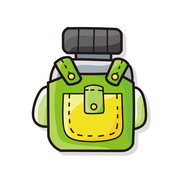 Doodle mochila — Vetor de Stock