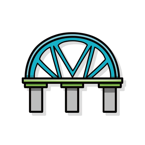 Most bazgroły — Wektor stockowy