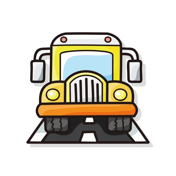 Otobüs doodle — Stok Vektör