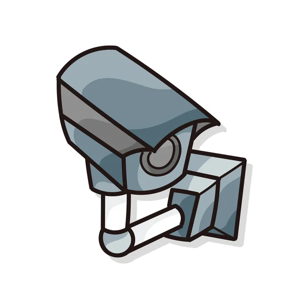 Surveillance camera's doodle — Stockvector