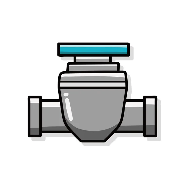Water pipe doodle — Stock Vector