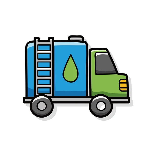 Kargo kamyonu doodle — Stok Vektör
