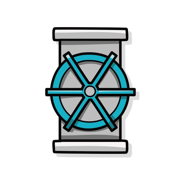 Tubo de agua garabato — Vector de stock