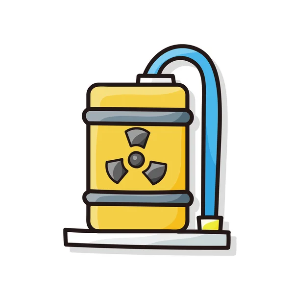 Doodle de energia nuclear — Vetor de Stock