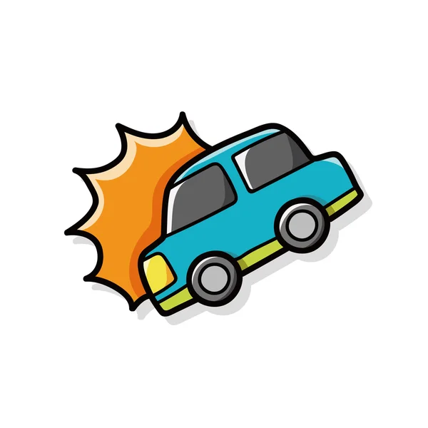 Car accident doodle Royalty Free Stock Vectors