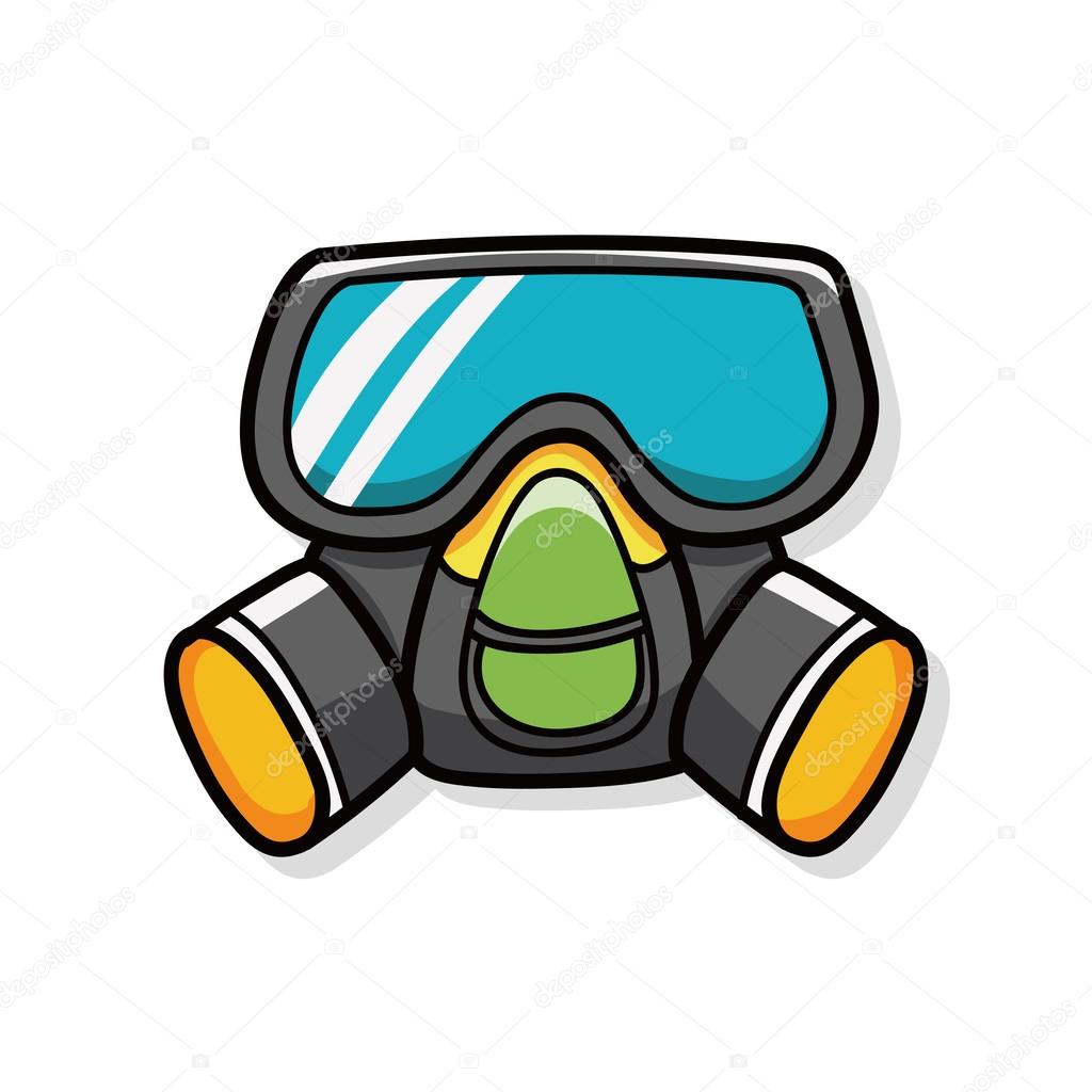 Gas masks doodle