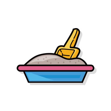 kedi çöp kutusu doodle