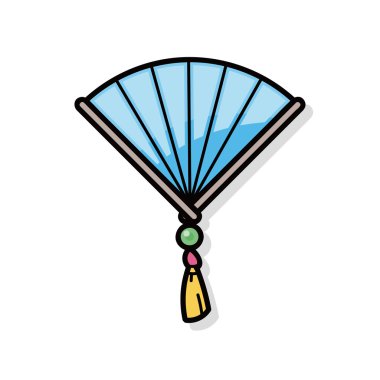 Çin yeni yıl katlama fan doodle