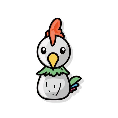 Çince Zodyak horoz doodle