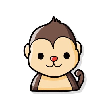 Çince Zodyak maymun doodle