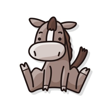 Çince Zodyak at doodle