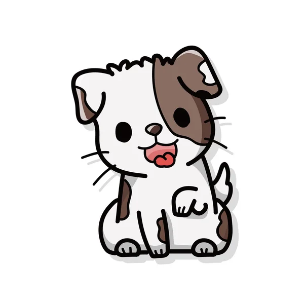 Cão doodle —  Vetores de Stock