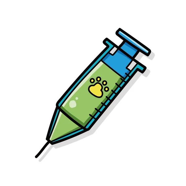 Syringes doodle — Stock Vector