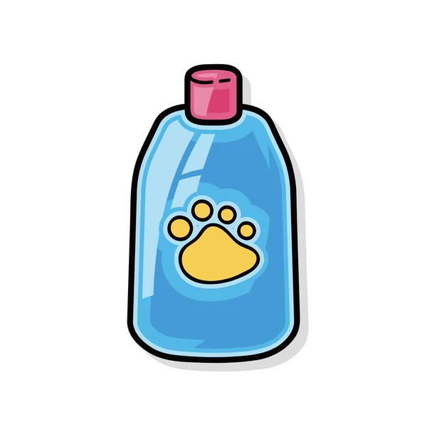 Champú para mascotas doodle — Vector de stock