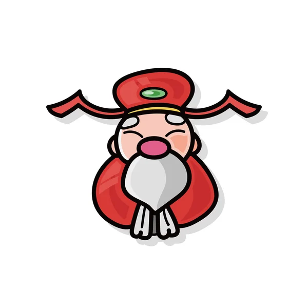Çin yeni yıl Tanrı'nın zenginlik doodle