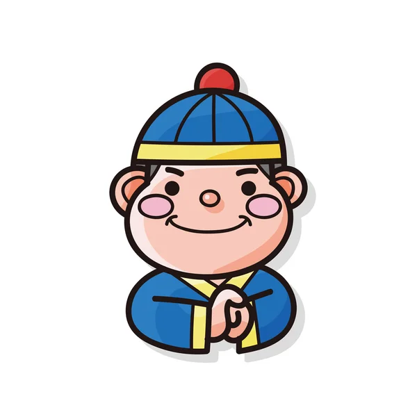 Çin yeni yılı çocuk doodle