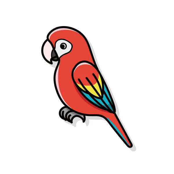 Papuga bazgroły — Wektor stockowy