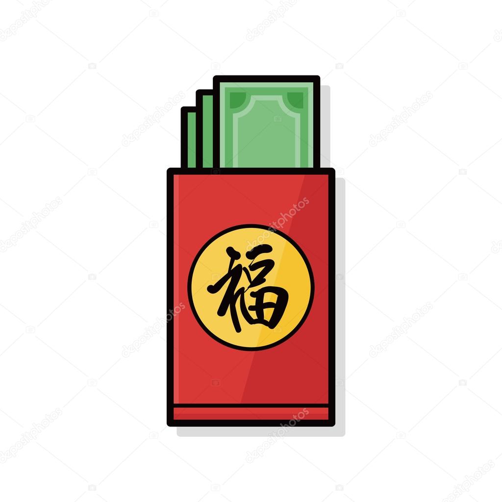 Chinese New Year red envelope doodle Stock Vector by ©wenchiawang 85709234