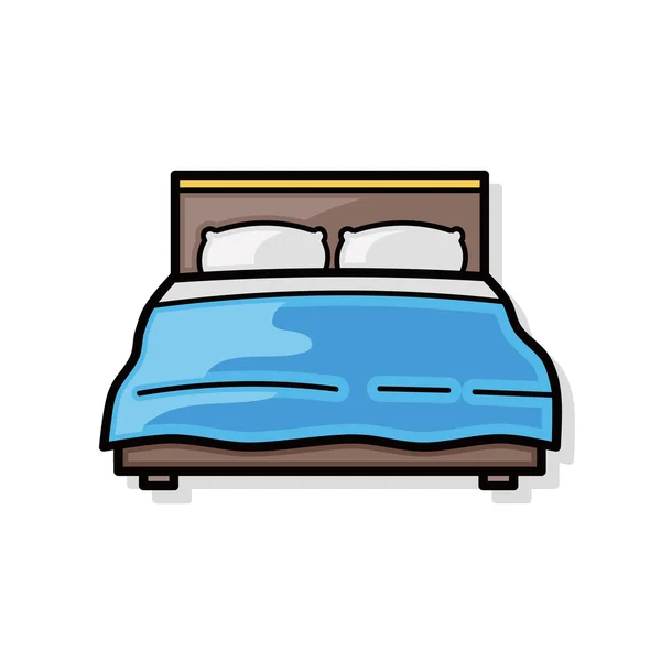 Bed doodle — Stockvector