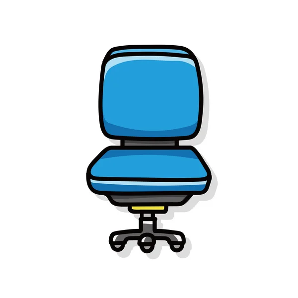 Cadeira sofá doodle — Vetor de Stock