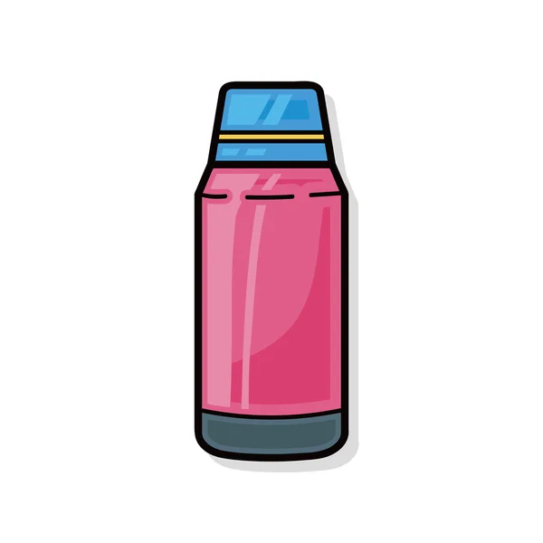 Doodle μπουκάλι νερό — Διανυσματικό Αρχείο