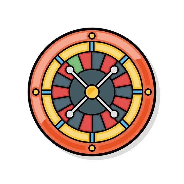 Roulette doodle — Stock Vector