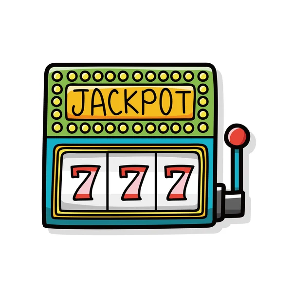 Casino Slot Doodle — Stockvektor