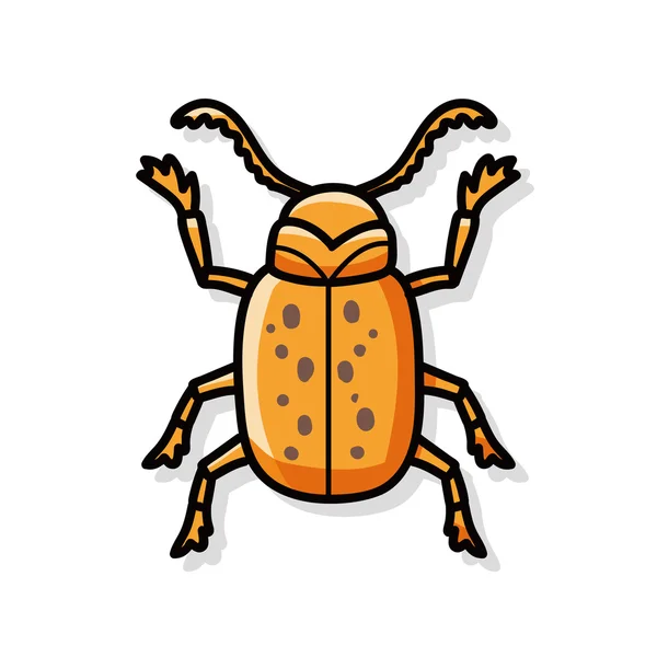 Garabato de insectos — Vector de stock