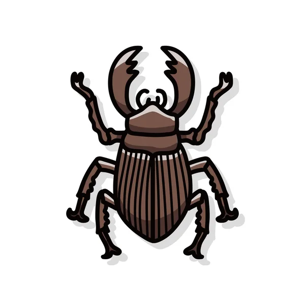 Bug doodle — Stock Vector