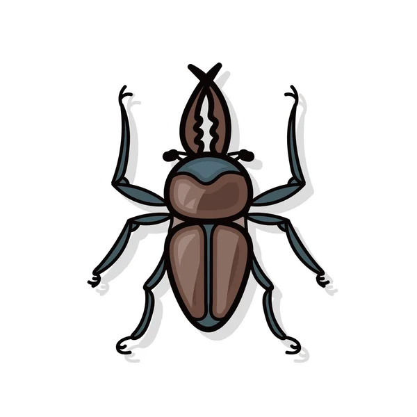 Bug doodle — Stockový vektor