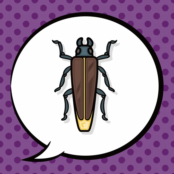 Bug doodle, bublinu — Stockový vektor
