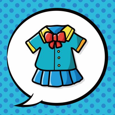 tek tip renk doodle, konuşma balonu