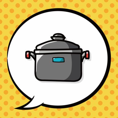 pot renk doodle, konuşma balonu