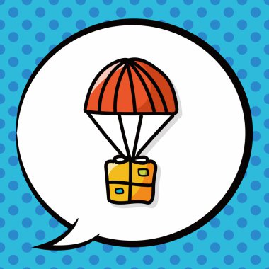 Hava kutusu renk doodle, konuşma balonu
