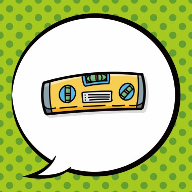 düzey renk doodle, konuşma balonu