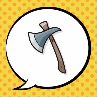 balta renk doodle, konuşma balonu