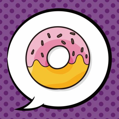 çörek doodle, konuşma balonu