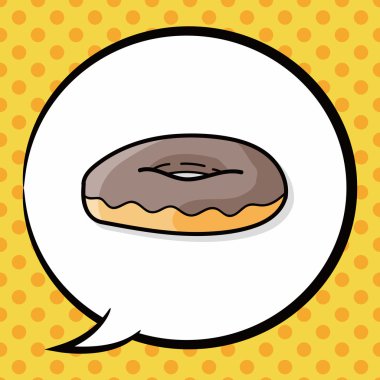 çörek doodle, konuşma balonu