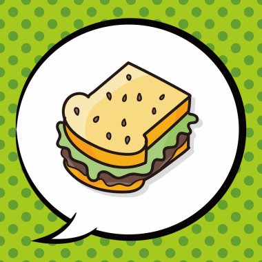 sandviç doodle, konuşma balonu