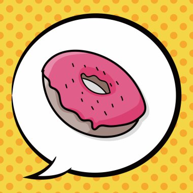 çörek doodle, konuşma balonu