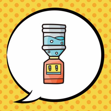 su makinesi doodle, konuşma balonu