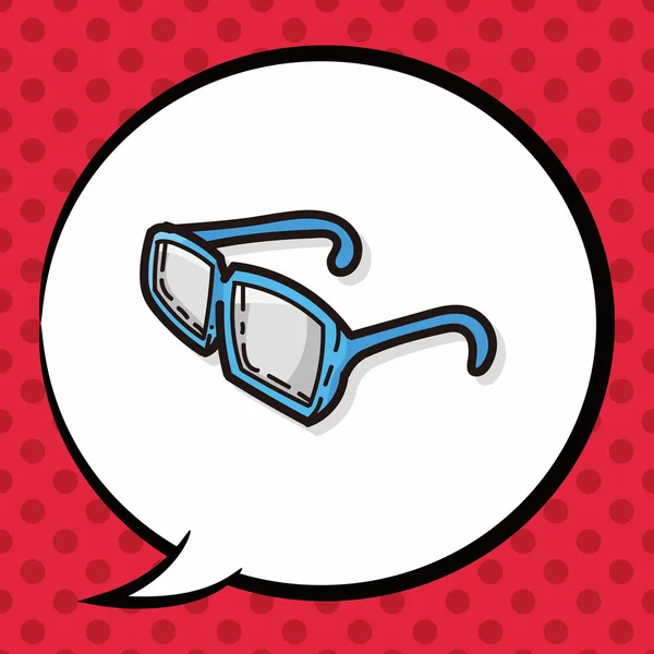 Barevné brýle doodle, bublinu — Stockový vektor