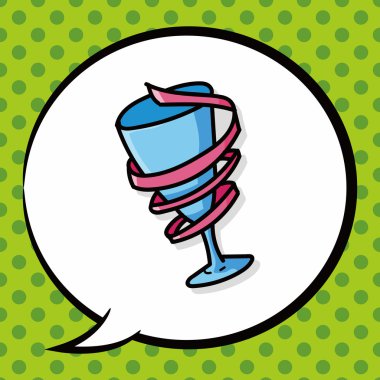 Kupası doodle, konuşma balonu