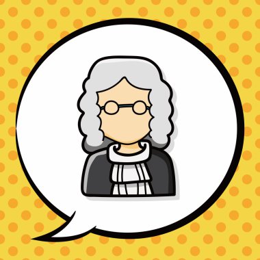 kariyer karakter doodle, konuşma balonu