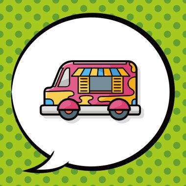 Araba doodle, konuşma balonu