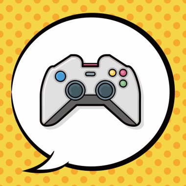 oyun kumandası doodle, konuşma balonu